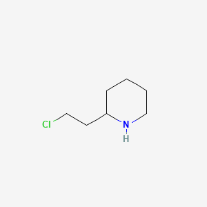 molecular formula C7H14ClN B3045677 2-(2-氯乙基)哌啶 CAS No. 111781-62-5
