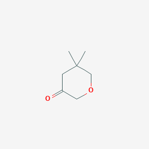 molecular formula C7H12O2 B3045680 5,5-Dimethyloxan-3-one CAS No. 111826-28-9