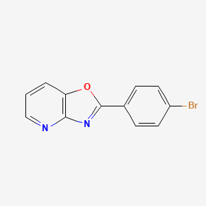 molecular formula C12H7BrN2O B3045681 2-(4-Bromophenyl)oxazolo[4,5-b]pyridine CAS No. 111852-42-7