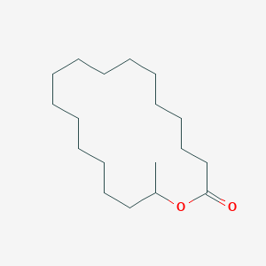 molecular formula C18H34O2 B3045685 Oxacyclooctadecan-2-one, 18-methyl- CAS No. 111879-77-7