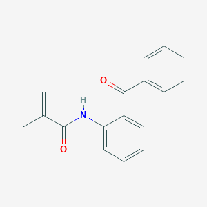 molecular formula C17H15NO2 B3045695 2-Propenamide, N-(2-benzoylphenyl)-2-methyl- CAS No. 112065-35-7