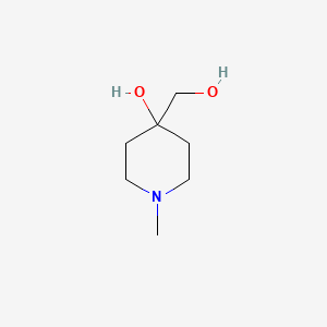molecular formula C7H15NO2 B3045703 1-Methyl-4-hydroxy-piperidine-4-methanol CAS No. 112197-75-8
