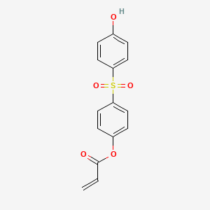 molecular formula C15H12O5S B3045707 丙-2-烯酸，4-[(4-羟基苯基)磺酰基]苯酯 CAS No. 112250-58-5