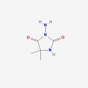 molecular formula C5H9N3O2 B3045710 3-Amino-5,5-dimethylimidazolidine-2,4-dione CAS No. 1123-44-0