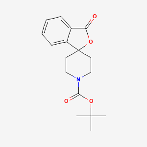 molecular formula C17H21NO4 B3045711 tert-Butyl 3-oxo-3H-spiro[isobenzofuran-1,4'-piperidine]-1'-carboxylate CAS No. 1123492-82-9