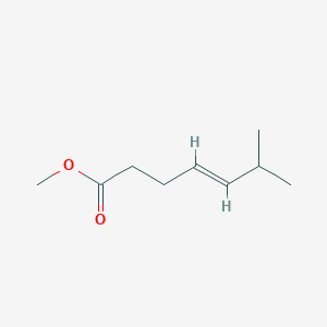 molecular formula C9H16O2 B3045713 Methyl (E)-6-methylhept-4-enoate CAS No. 112375-56-1