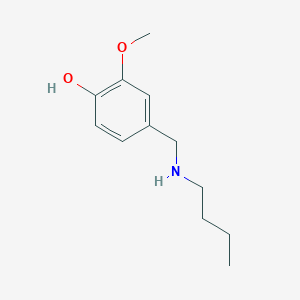 molecular formula C12H19NO2 B3045717 4-[(丁氨基)甲基]-2-甲氧基苯酚 CAS No. 112520-76-0