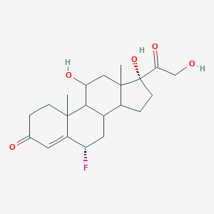 molecular formula C21H29FO5 B304572 (6alpha)-6-Fluoro-11,17,21-trihydroxypregn-4-ene-3,20-dione 