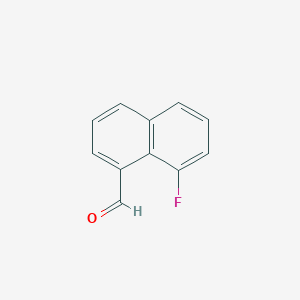 molecular formula C11H7FO B3045725 8-氟-1-萘甲醛 CAS No. 112641-28-8