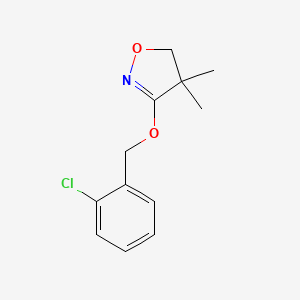 Isoxazole, 3-[(2-chlorophenyl)methoxy]-4,5-dihydro-4,4-dimethyl-