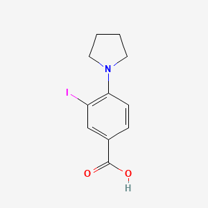 molecular formula C11H12INO2 B3045746 3-碘-4-(吡咯烷-1-基)苯甲酸 CAS No. 1131588-16-3