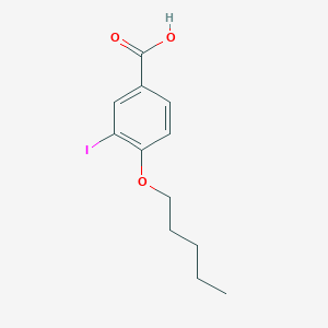 molecular formula C12H15IO3 B3045748 3-Iodo-4-(pentyloxy)benzoic acid CAS No. 1131614-41-9