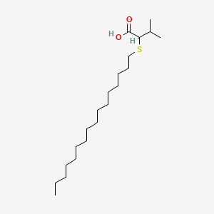 Butanoic acid, 2-(hexadecylthio)-3-methyl-