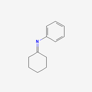 molecular formula C12H15N B3045758 N-phenylcyclohexanimine CAS No. 1132-38-3