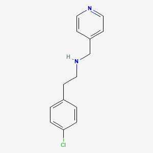 molecular formula C14H15ClN2 B3045762 2-(4-chlorophenyl)-N-(pyridin-4-ylmethyl)ethanamine CAS No. 113248-70-7