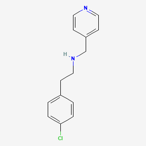 molecular formula C14H15ClN2 B3045762 2-(4-氯苯基)-N-(吡啶-4-基甲基)乙胺 CAS No. 113248-70-7