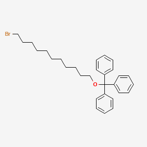 Benzene, 1,1',1''-[[(11-bromoundecyl)oxy]methylidyne]tris-