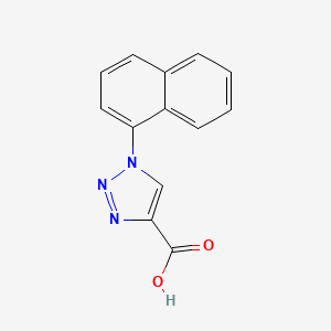 molecular formula C13H9N3O2 B3045768 1-(Naphthalen-1-yl)-1H-1,2,3-triazole-4-carboxylic acid CAS No. 113423-89-5