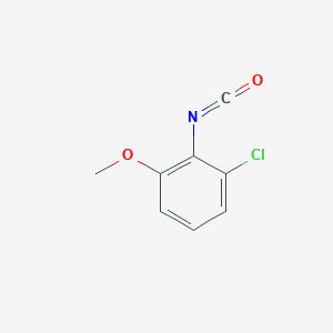 molecular formula C8H6ClNO2 B3045776 Benzene, 1-chloro-2-isocyanato-3-methoxy- CAS No. 113615-78-4
