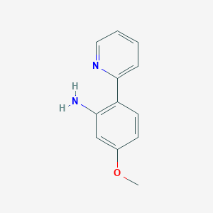 molecular formula C12H12N2O B3045777 5-Methoxy-2-(pyridin-2-yl)aniline CAS No. 113623-78-2