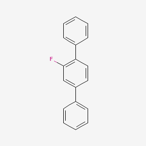 molecular formula C18H13F B3045785 1,1':4',1''-Terphenyl, 2'-fluoro- CAS No. 113770-42-6