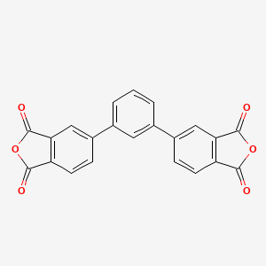 molecular formula C22H10O6 B3045786 1,3-苯并呋喃二酮，5,5'-(1,3-苯撑二亚基)双- CAS No. 113837-02-8