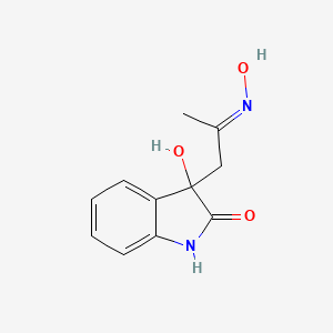 3-Hydroxy-3-(2-(hydroxyimino)propyl)indolin-2-one