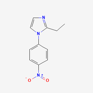 molecular formula C11H11N3O2 B3045790 2-Ethyl-1-(4-nitrophenyl)imidazole CAS No. 113953-94-9