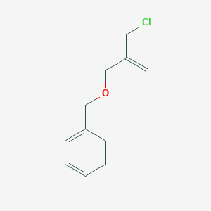 B3045792 Benzene, [[[2-(chloromethyl)-2-propenyl]oxy]methyl]- CAS No. 113964-32-2