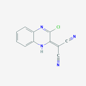2-(3-Chloro-1,2-dihydroquinoxalin-2-ylidene)propanedinitrile