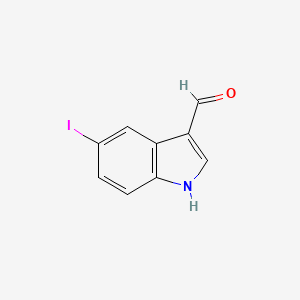 molecular formula C9H6INO B3045802 5-碘-1H-吲哚-3-甲醛 CAS No. 114144-17-1