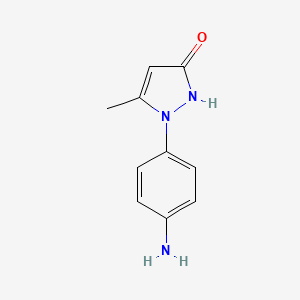 1-(4-aminophenyl)-5-methyl-2,3-dihydro-1H-pyrazol-3-one