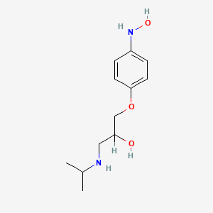 2-Propanol, 1-[4-(hydroxyamino)phenoxy]-3-[(1-methylethyl)amino]-