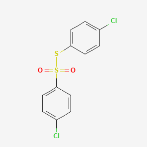 Benzenesulfonic acid, p-chlorothio-, S-(p-chlorophenyl) ester