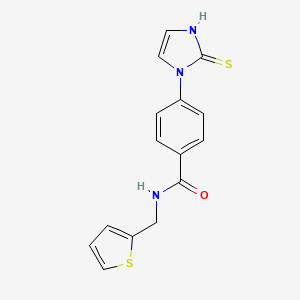 N-(thiophen-2-ylmethyl)-4-(2-thioxo-2,3-dihydro-1H-imidazol-1-yl)benzamide