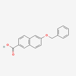 molecular formula C18H14O3 B3045835 2-Naphthalenecarboxylic acid, 6-(phenylmethoxy)- CAS No. 114804-77-2