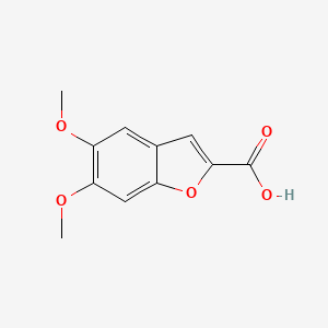molecular formula C11H10O5 B3045837 5,6-Dimethoxybenzofuran-2-carboxylic acid CAS No. 114842-08-9