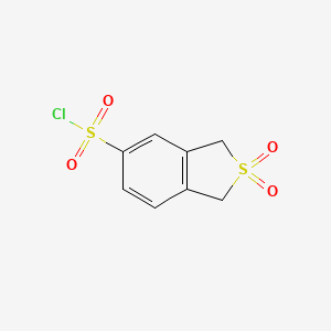 2,2-Dioxo-1,3-dihydro-2lambda6-benzothiophene-5-sulfonyl chloride