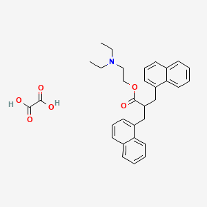 1-Naphthalenepropanoic acid, alpha-(1-naphthalenylmethyl)-, 2-(diethylamino)ethyl ester, ethanedioate (1:1)