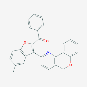 [3-(5H-chromeno[4,3-b]pyridin-2-yl)-5-methyl-1-benzofuran-2-yl](phenyl)methanone