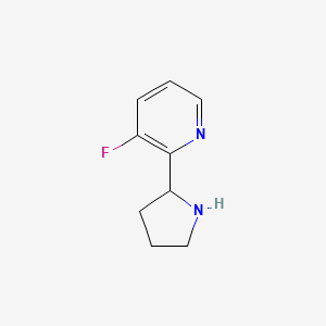 3-Fluoro-2-(pyrrolidin-2-yl)pyridine