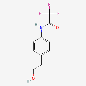 molecular formula C10H10F3NO2 B3045858 2,2,2-Trifluoro-N-[4-(2-hydroxyethyl)phenyl]acetamide CAS No. 115166-92-2
