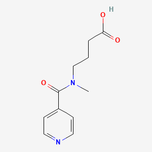 4-[N-methyl-1-(pyridin-4-yl)formamido]butanoic acid