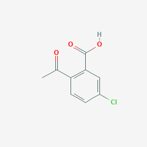 molecular formula C9H7ClO3 B3045867 2-乙酰-5-氯苯甲酸 CAS No. 115382-34-8