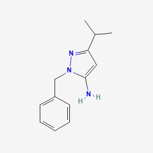 1-benzyl-3-(propan-2-yl)-1H-pyrazol-5-amine