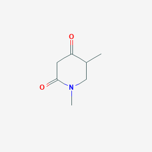 molecular formula C7H11NO2 B3045875 1,5-Dimethylpiperidine-2,4-dione CAS No. 115497-23-9