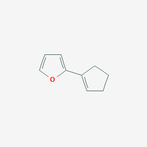 molecular formula C9H10O B3045882 Furan, 2-(1-cyclopenten-1-yl)- CAS No. 115754-78-4