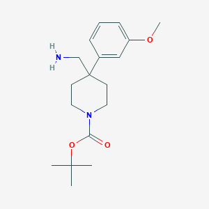 Tert-butyl 4-(aminomethyl)-4-(3-methoxyphenyl)piperidine-1-carboxylate