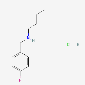 molecular formula C11H17ClFN B3045886 N-(4-氟苄基)-1-丁胺盐酸盐 CAS No. 1158765-75-3