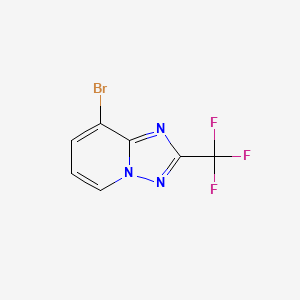 molecular formula C7H3BrF3N3 B3045891 8-Bromo-2-(trifluoromethyl)-[1,2,4]triazolo[1,5-a]pyridine CAS No. 1159812-34-6